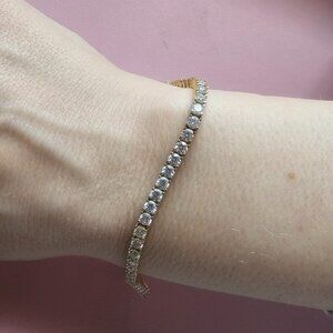 VVS1 Moissanite Tennis Bracelet  8in